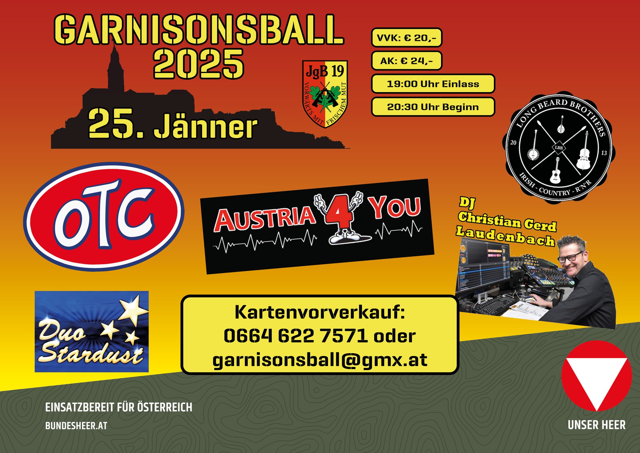 Plakat Garnisonsball 25 neu