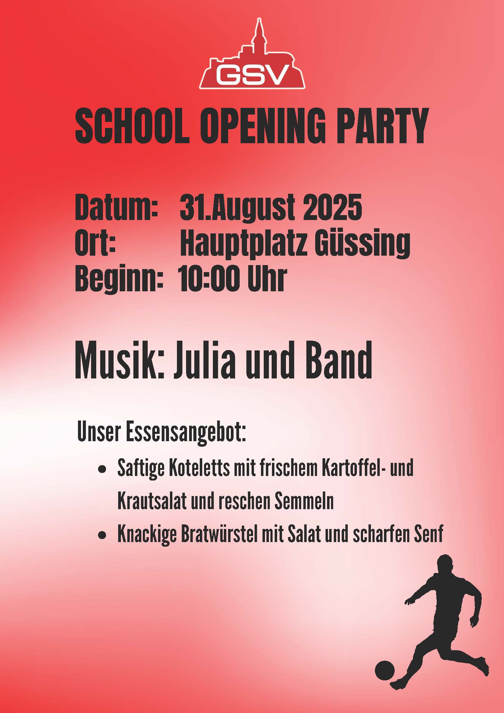 Plakat School Opening 310825