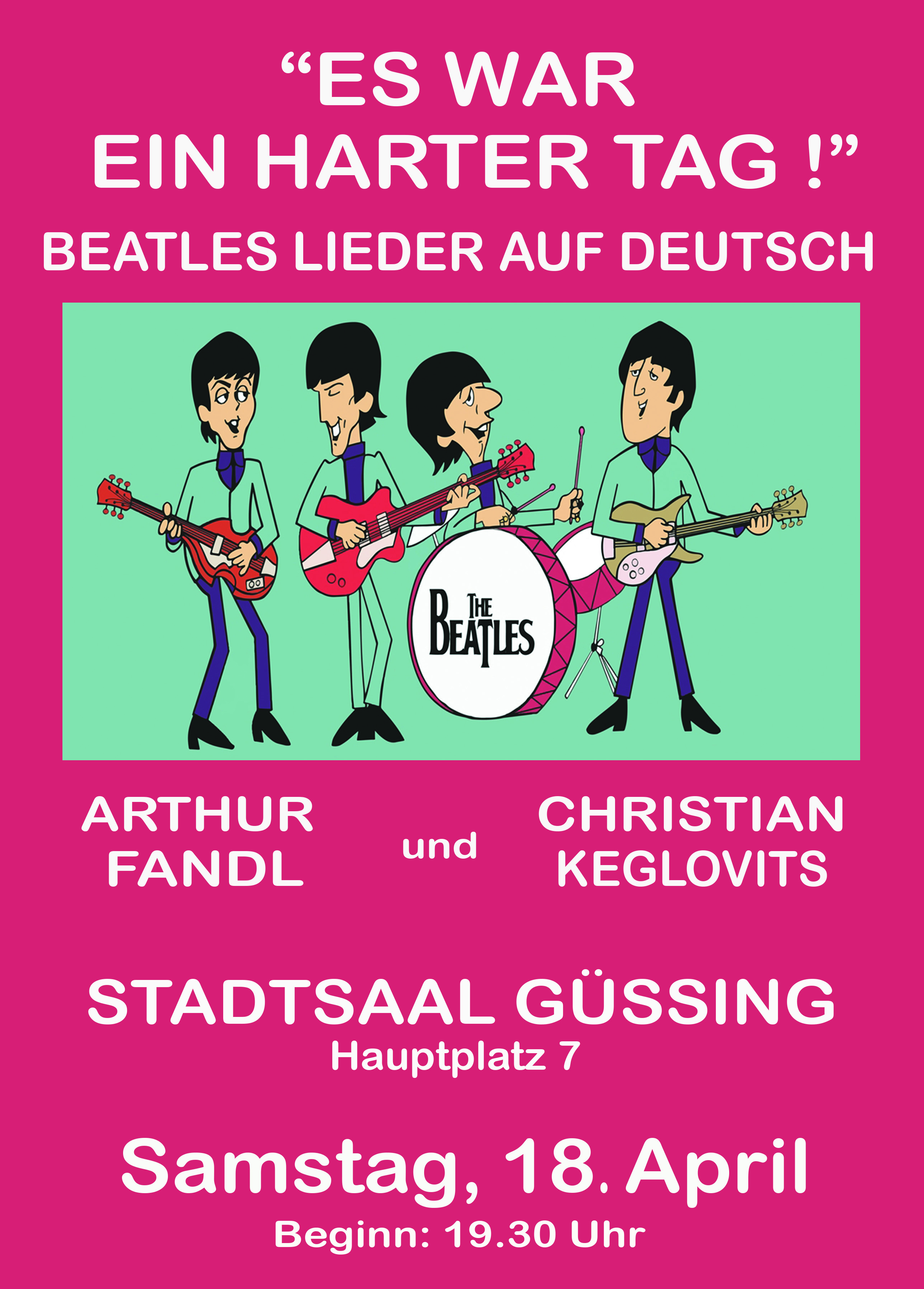 Kärtchen Beatles deutsch